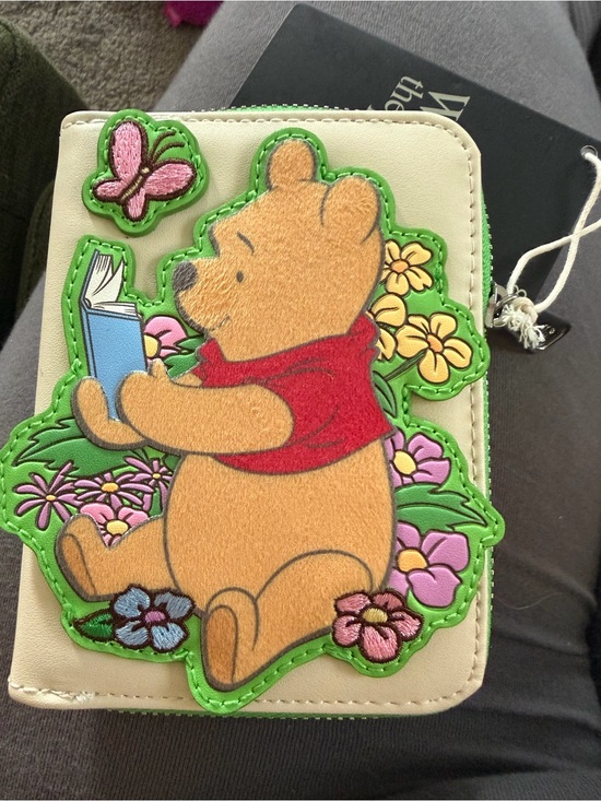 Loungefly Handbags - Loungefly Winnie the Pooh Cream Wallet with Red, Green & Pink Accents